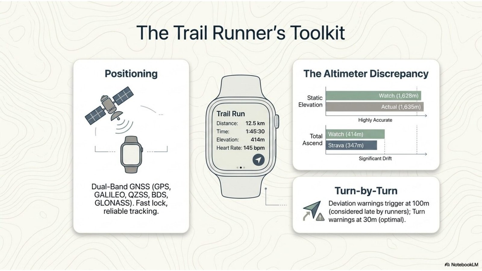 Huawei Watch Fit 4 Pro dual-band GPS trail test: 414m vs 347m Strava altimeter discrepancy