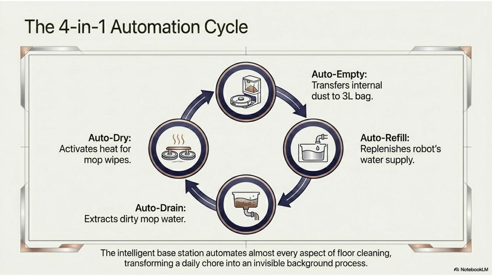 JONR P20 Pro 4-in-1 self-cleaning cycle: auto-empty, auto-wash, auto-refill, auto-dry