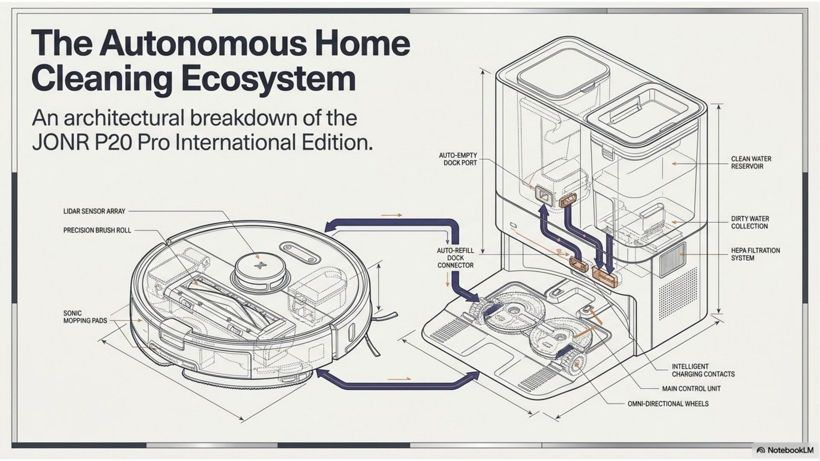 JONR P20 Pro International Edition robot vacuum with self-cleaning base station
