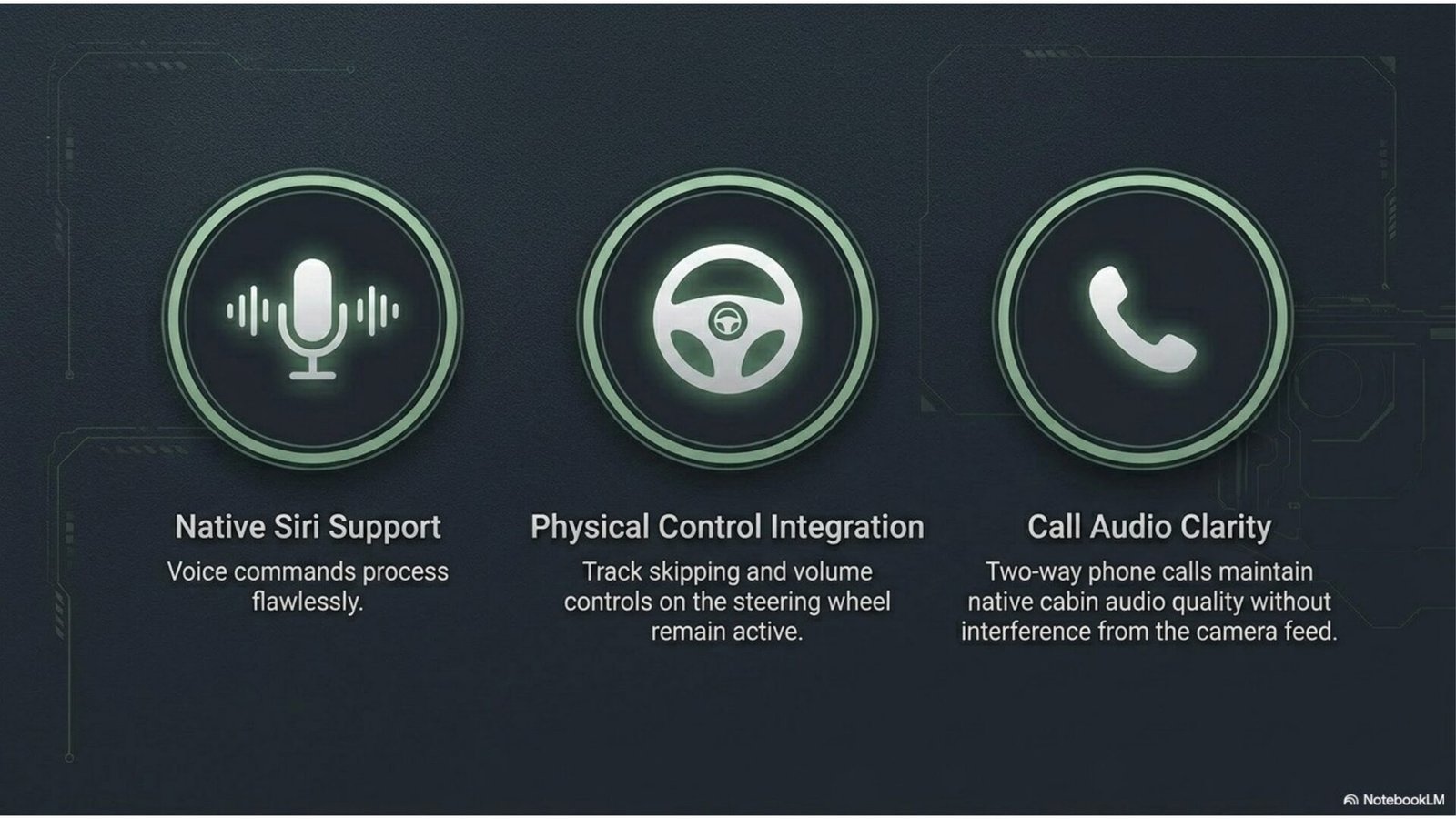 Ottocast Cabin Care full car integration: steering wheel buttons, Siri voice, hands-free calls