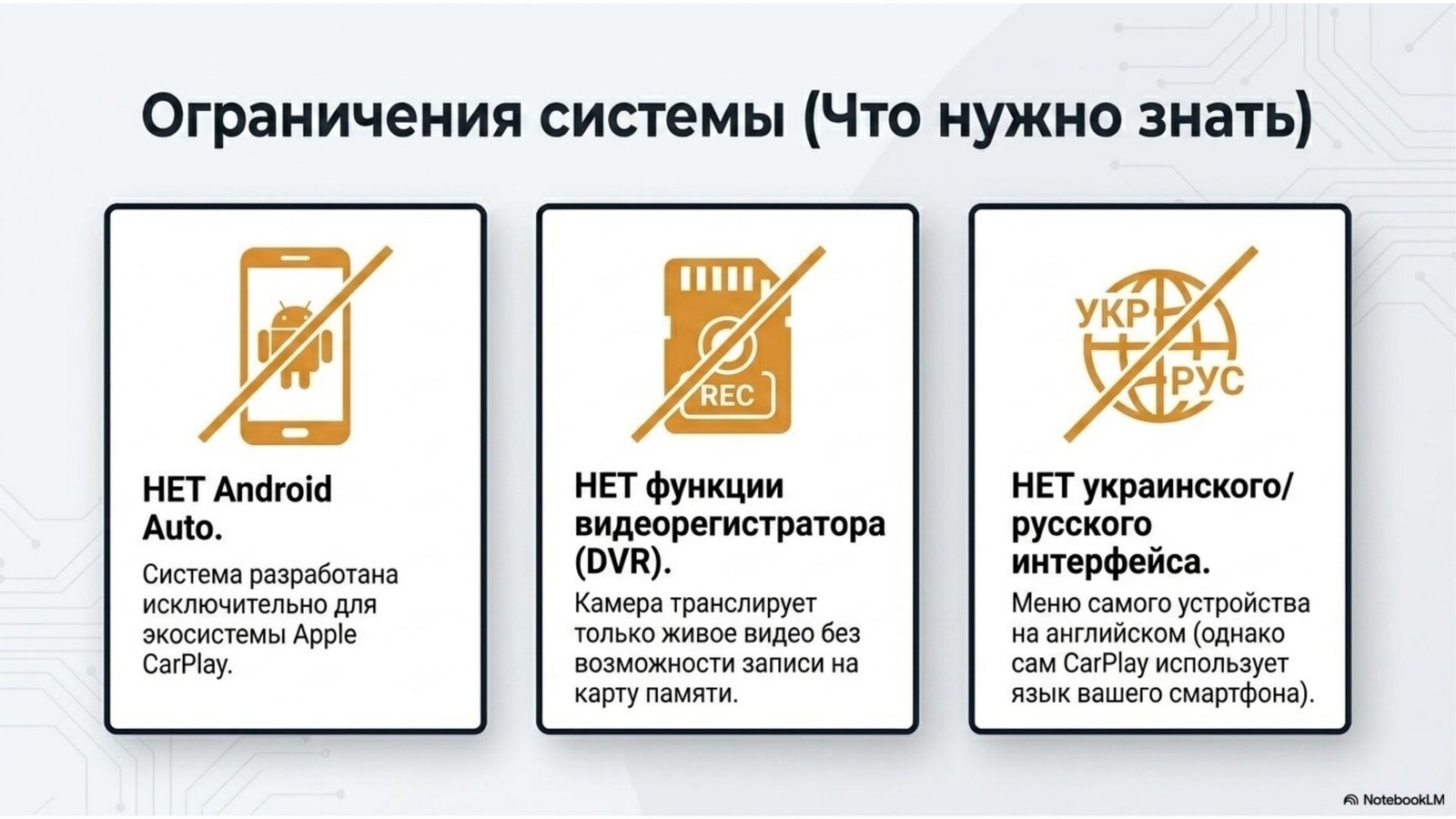 Ottocast Cabin Care limitations: iPhone only no Android Auto, no DVR recording, English menu
